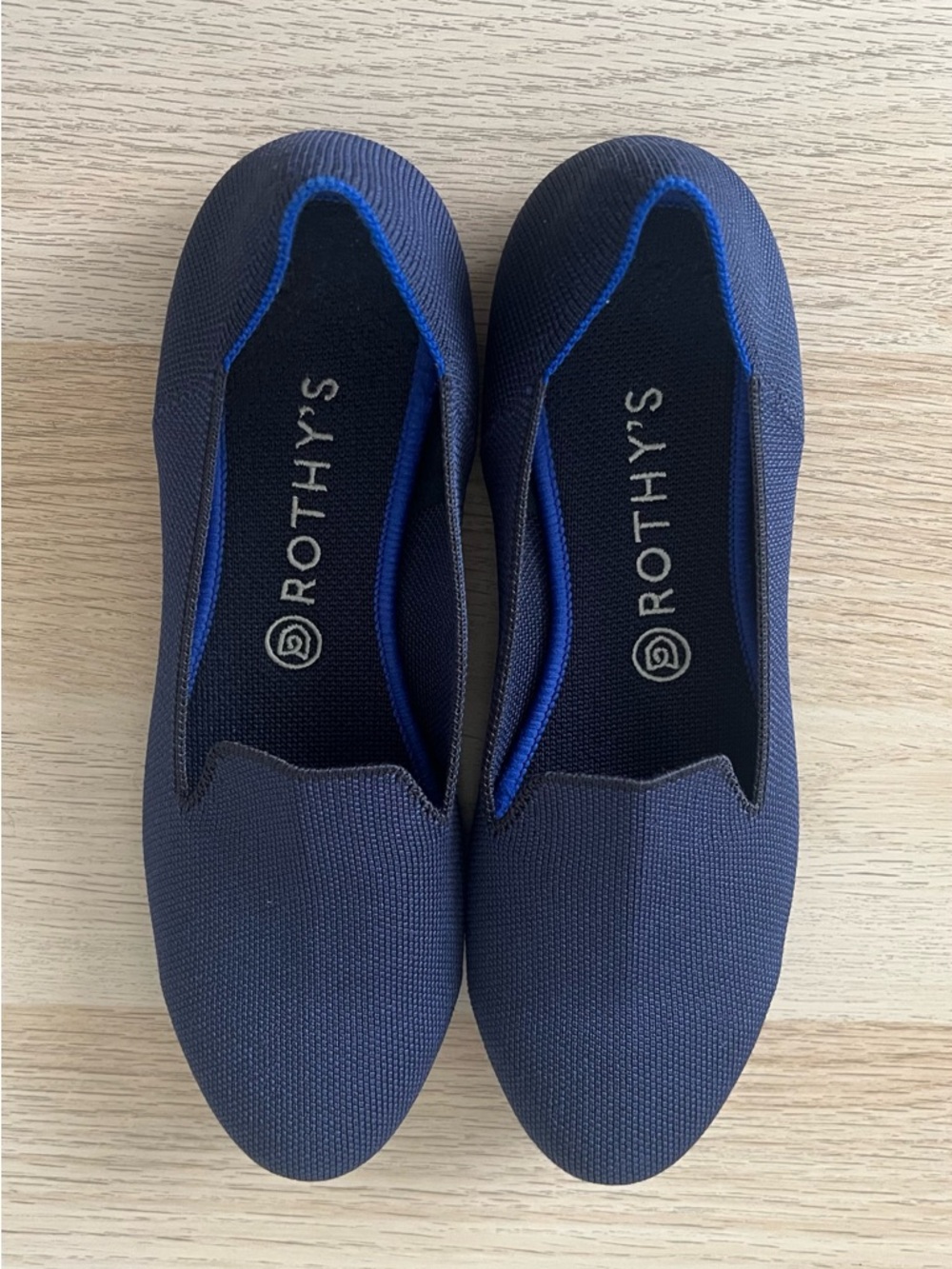 Rothy’s The Point Navy Knit Flats W10
